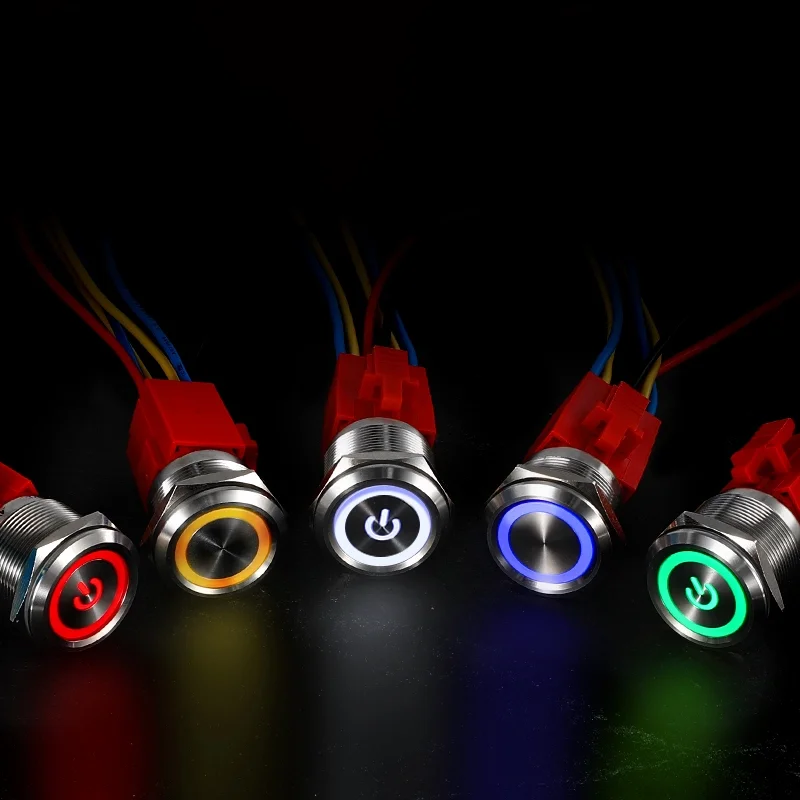 16mm Metal Basmalı Düğme Anahtarı